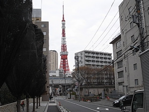 麻布十番から東京タワーへ